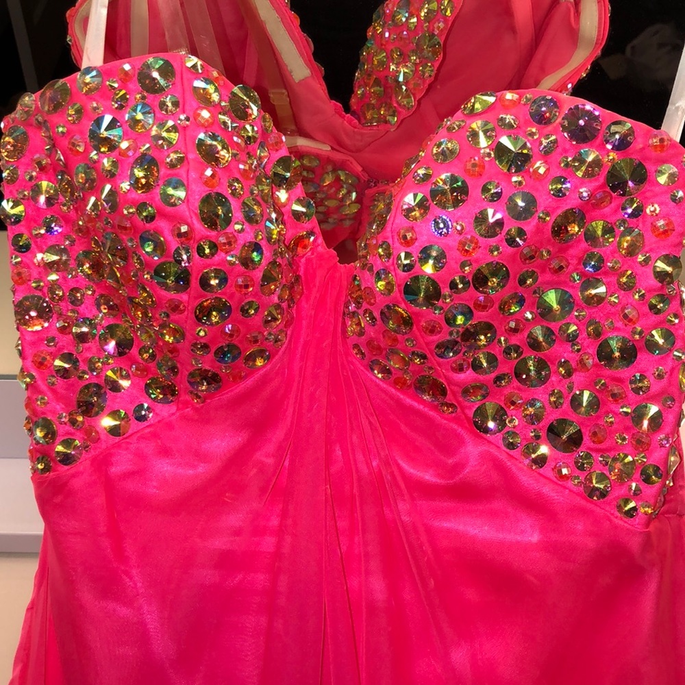 Hot pink Prom dress